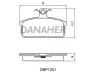 DBP1201 DANAHER Комплект тормозных колодок, дисковый тормоз