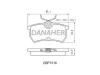 DBP1316 DANAHER Комплект тормозных колодок, дисковый тормоз