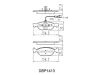 DBP1413 DANAHER Комплект тормозных колодок, дисковый тормоз