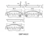 DBP1442/2 DANAHER Комплект тормозных колодок, дисковый тормоз