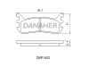 DBP1452 DANAHER Комплект тормозных колодок, дисковый тормоз