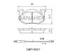 DBP1453/1 DANAHER Комплект тормозных колодок, дисковый тормоз