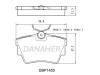 DBP1455 DANAHER Комплект тормозных колодок, дисковый тормоз