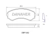 DBP1462 DANAHER Комплект тормозных колодок, дисковый тормоз