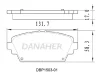 DBP1503-01 DANAHER Комплект тормозных колодок, дисковый тормоз