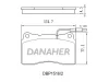 DBP1516/2 DANAHER Комплект тормозных колодок, дисковый тормоз
