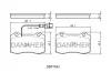 DBP1543 DANAHER Комплект тормозных колодок, дисковый тормоз