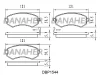 DBP1544 DANAHER Комплект тормозных колодок, дисковый тормоз