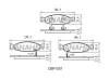 DBP1557 DANAHER Комплект тормозных колодок, дисковый тормоз