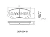 DBP1594-01 DANAHER Комплект тормозных колодок, дисковый тормоз