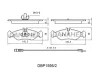 DBP1595/2 DANAHER Комплект тормозных колодок, дисковый тормоз