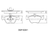 DBP1608/1 DANAHER Комплект тормозных колодок, дисковый тормоз