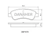 DBP1679 DANAHER Комплект тормозных колодок, дисковый тормоз