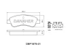 DBP1679-01 DANAHER Комплект тормозных колодок, дисковый тормоз