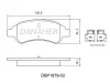 DBP1679-02 DANAHER Комплект тормозных колодок, дисковый тормоз
