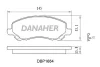 DBP1684 DANAHER Комплект тормозных колодок, дисковый тормоз