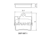 DBP1697/1 DANAHER Комплект тормозных колодок, дисковый тормоз