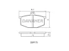 DBP170 DANAHER Комплект тормозных колодок, дисковый тормоз