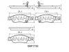 DBP1739 DANAHER Комплект тормозных колодок, дисковый тормоз