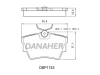 DBP1745 DANAHER Комплект тормозных колодок, дисковый тормоз