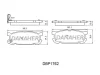 DBP1762 DANAHER Комплект тормозных колодок, дисковый тормоз