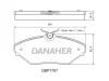 DBP1767 DANAHER Комплект тормозных колодок, дисковый тормоз