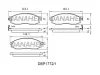 DBP1772/1 DANAHER Комплект тормозных колодок, дисковый тормоз