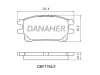 DBP1784/2 DANAHER Комплект тормозных колодок, дисковый тормоз