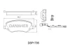 DBP1795 DANAHER Комплект тормозных колодок, дисковый тормоз