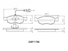 DBP1796 DANAHER Комплект тормозных колодок, дисковый тормоз