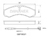 DBP1802/1 DANAHER Комплект тормозных колодок, дисковый тормоз