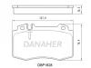 DBP1828 DANAHER Комплект тормозных колодок, дисковый тормоз