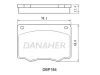 DBP184 DANAHER Комплект тормозных колодок, дисковый тормоз