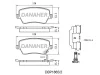 DBP1865/2 DANAHER Комплект тормозных колодок, дисковый тормоз