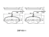DBP1891/1 DANAHER Комплект тормозных колодок, дисковый тормоз