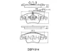 DBP1914 DANAHER Комплект тормозных колодок, дисковый тормоз
