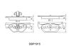 DBP1915 DANAHER Комплект тормозных колодок, дисковый тормоз
