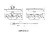 DBP1915-01 DANAHER Комплект тормозных колодок, дисковый тормоз