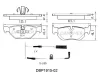 DBP1915-02 DANAHER Комплект тормозных колодок, дисковый тормоз