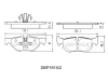 DBP1915/2 DANAHER Комплект тормозных колодок, дисковый тормоз