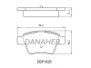 DBP1926 DANAHER Комплект тормозных колодок, дисковый тормоз