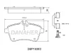 DBP1938/2 DANAHER Комплект тормозных колодок, дисковый тормоз