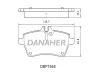 DBP1948 DANAHER Комплект тормозных колодок, дисковый тормоз