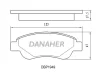 DBP1949 DANAHER Комплект тормозных колодок, дисковый тормоз