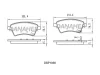 DBP1966 DANAHER Комплект тормозных колодок, дисковый тормоз