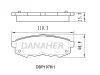 DBP1978/1 DANAHER Комплект тормозных колодок, дисковый тормоз