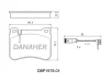 DBP1979-01 DANAHER Комплект тормозных колодок, дисковый тормоз