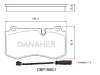 DBP1980/1 DANAHER Комплект тормозных колодок, дисковый тормоз