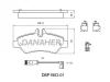 DBP1983-01 DANAHER Комплект тормозных колодок, дисковый тормоз