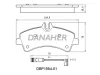 DBP1984-01 DANAHER Комплект тормозных колодок, дисковый тормоз
